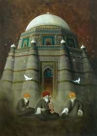 S. A. Noory, Tomb of Shah Rukn-e-Alam I , 20 x 28 Inch, Watercolor on Paper, AC-SAN-003